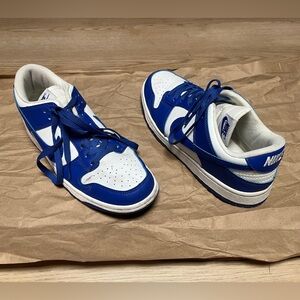 Nike Blue and White Athletic Shoes Women Size 8